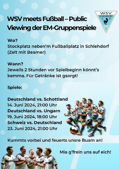 Wir danken allen Unterstützern für dieses schöne Event